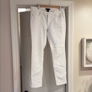 White House Black Market White Jeans